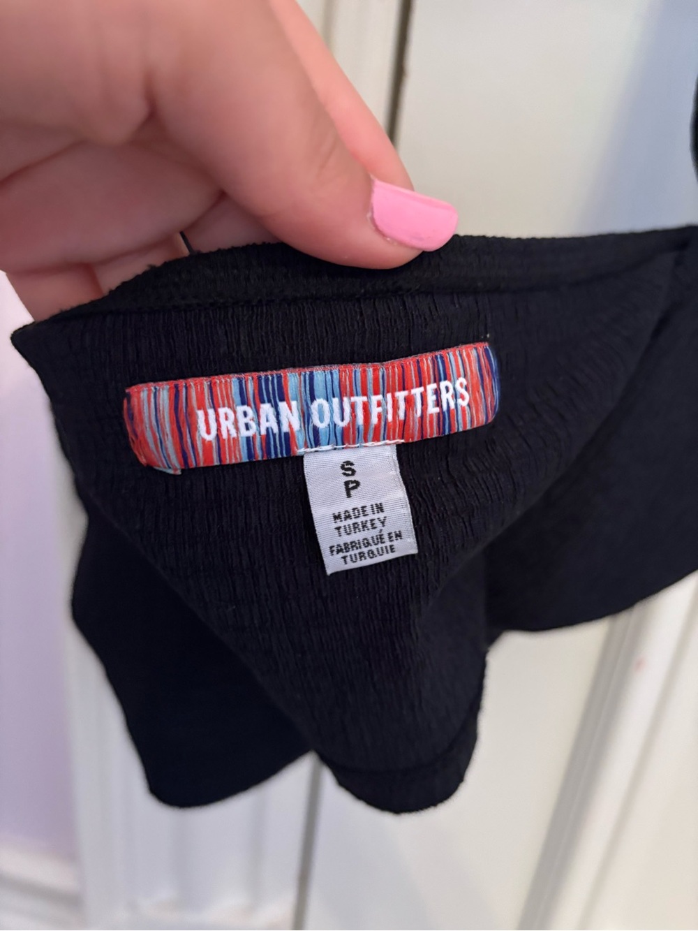 Urban Outfitters Black Ribbed Girls' Top